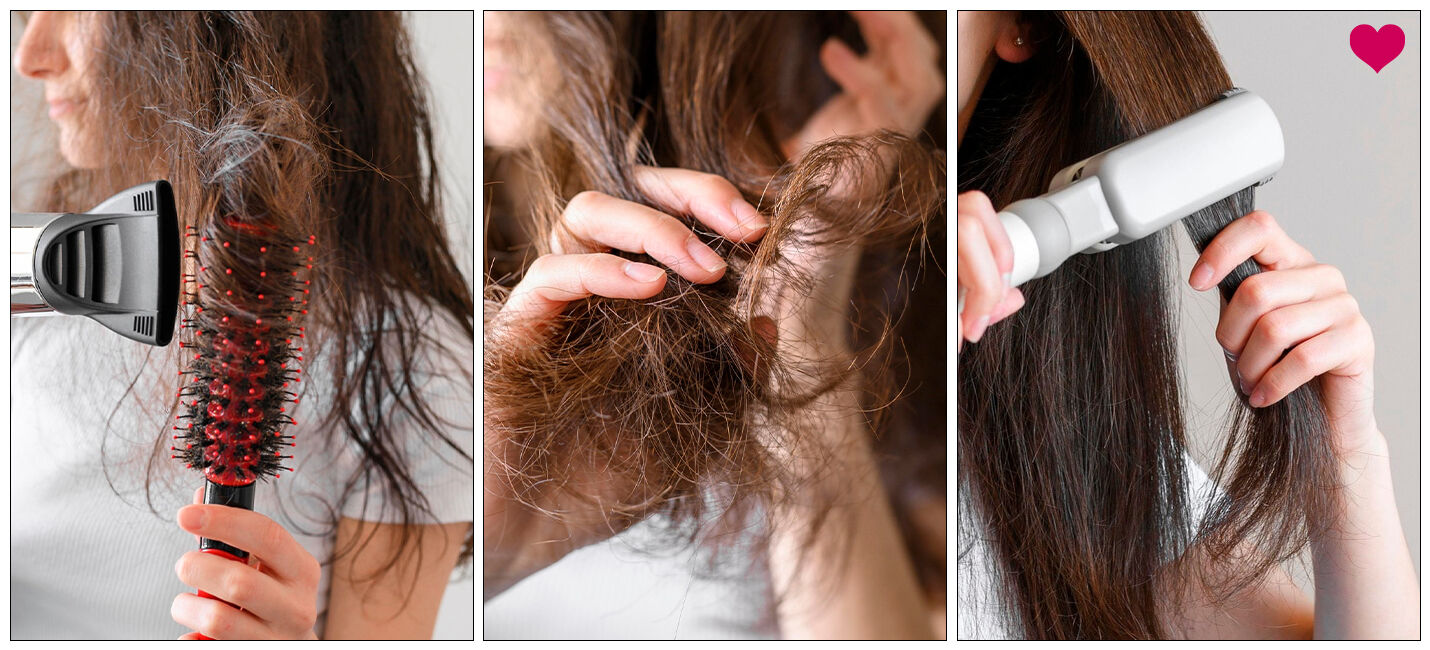 Cuidados com os cabelos: escovação e finalização