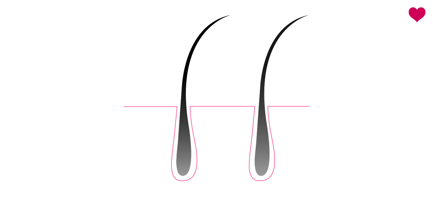 Ilustração de fios de cabelo saudáveis