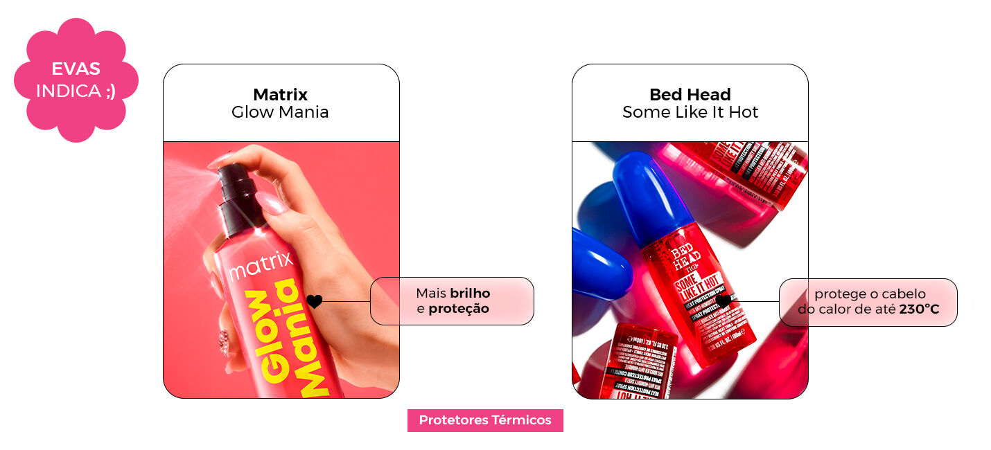 Produtos para proteção térmica dos cabelos