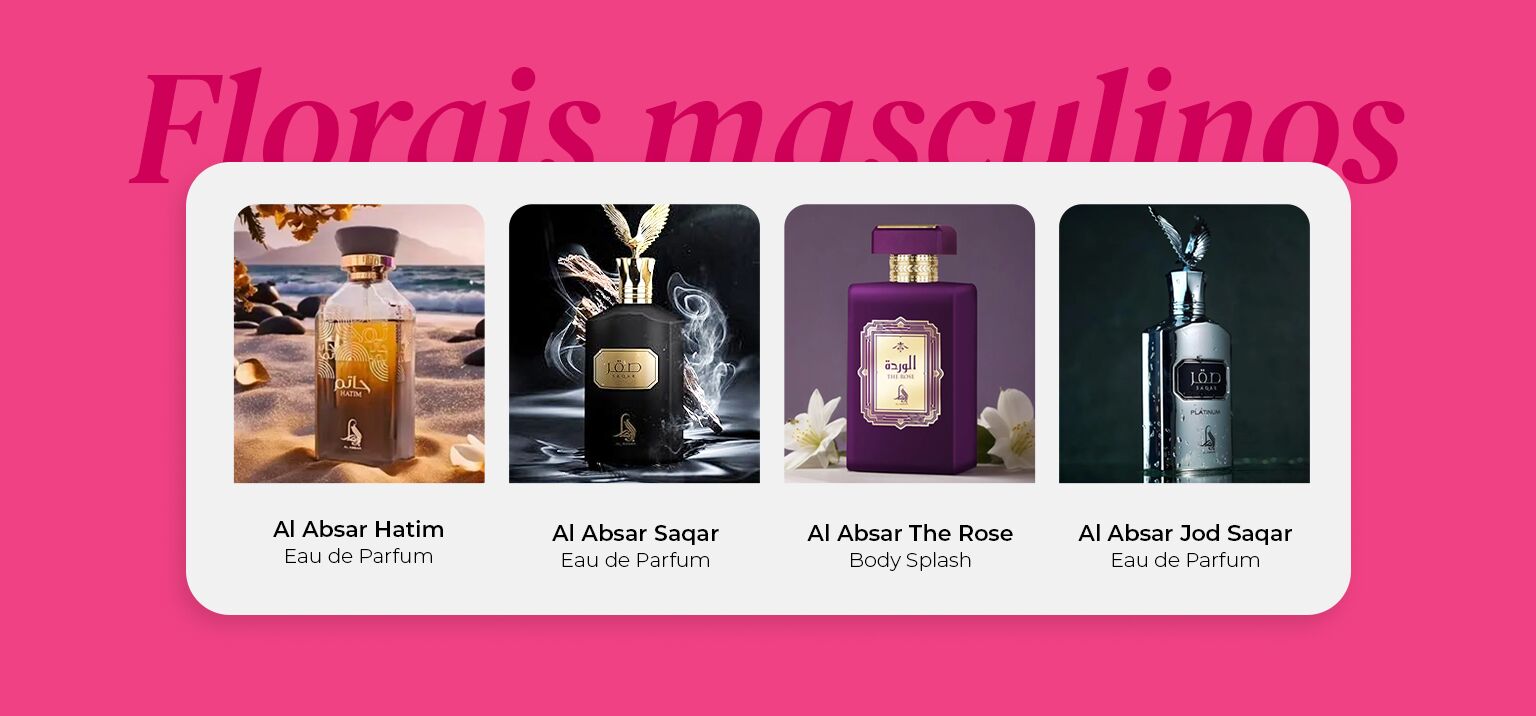 Frascos de fragrâncias masculinas Al Absar