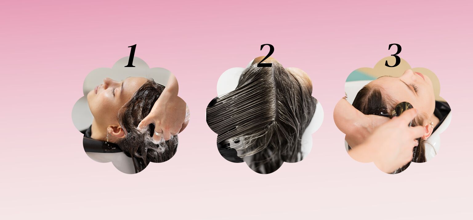 Passo a passo de lavagem de cabelo