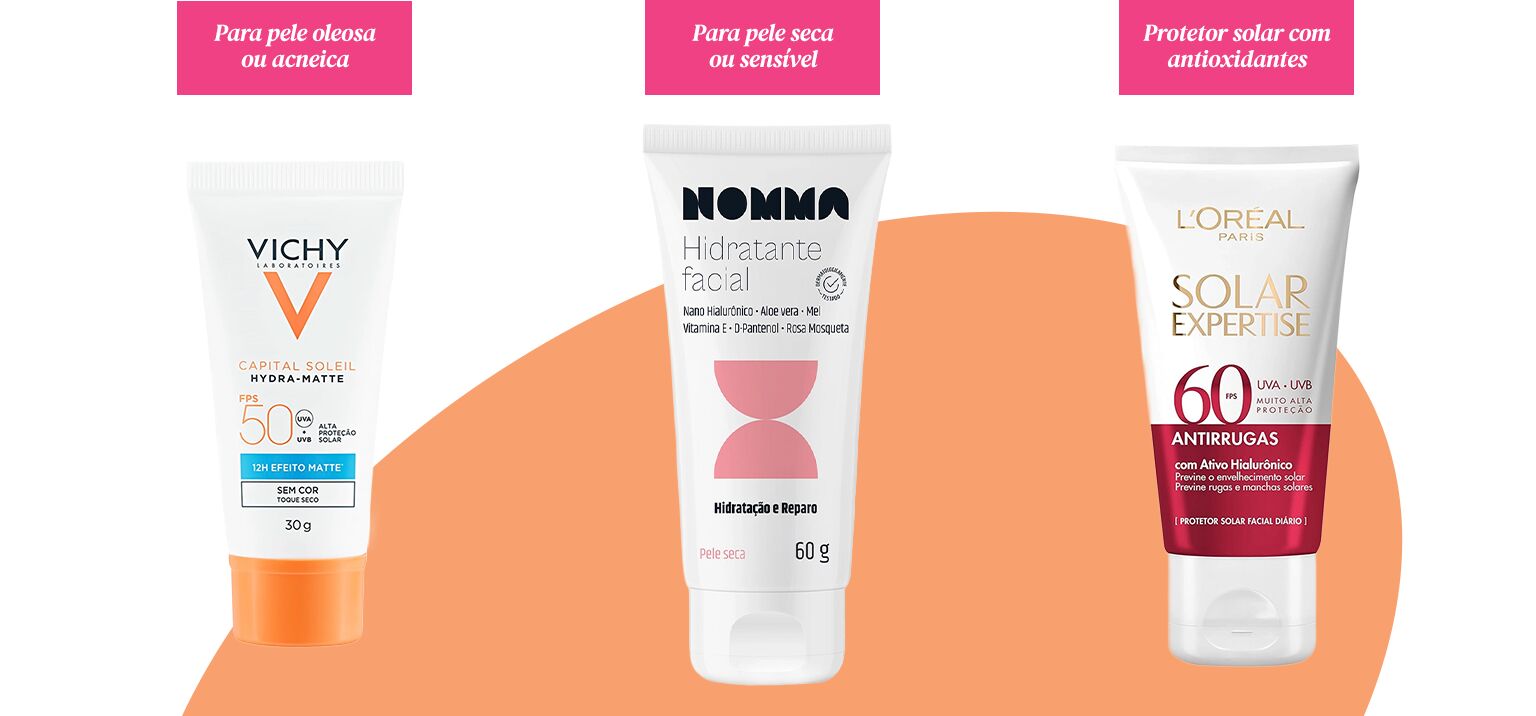 Protetores solares para diferentes tipos de pele