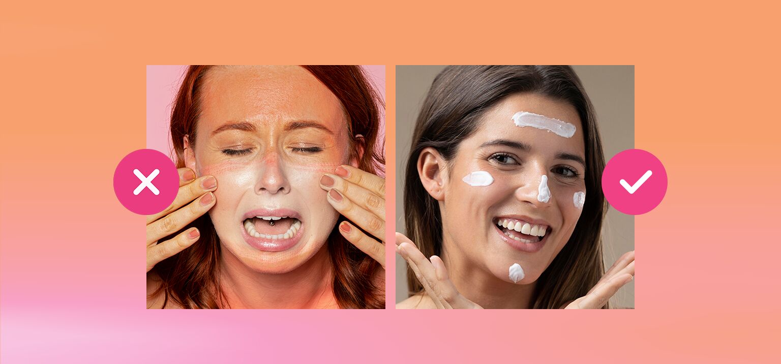 Comparação de cuidados com a pele: erros e acertos