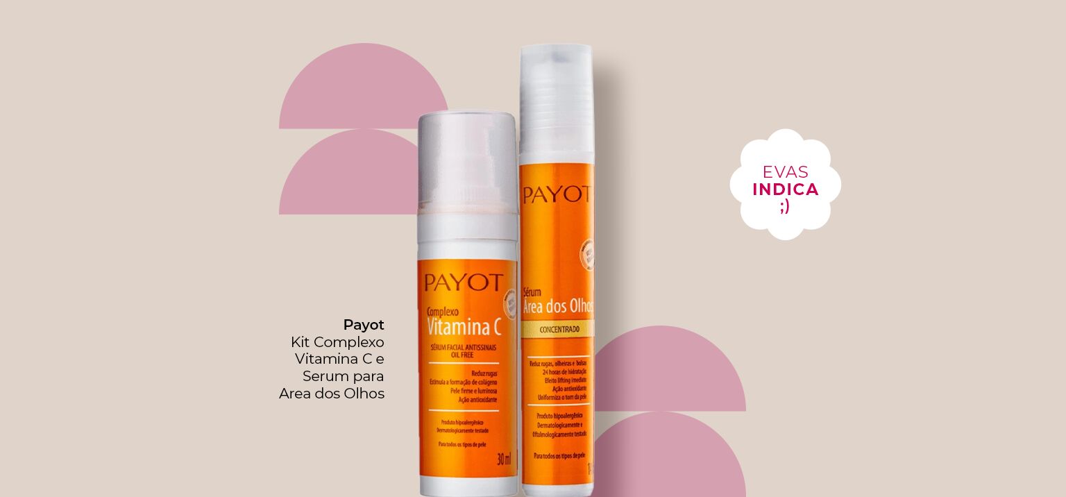 Kit Payot com Vitamina C e sérum para área dos olhos