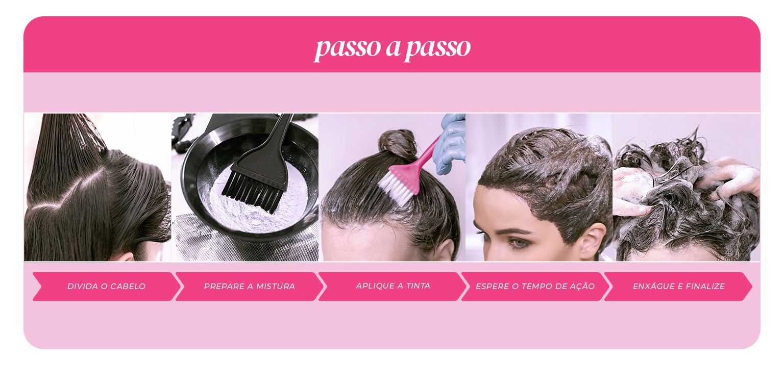 Passo a passo para tingir o cabelo