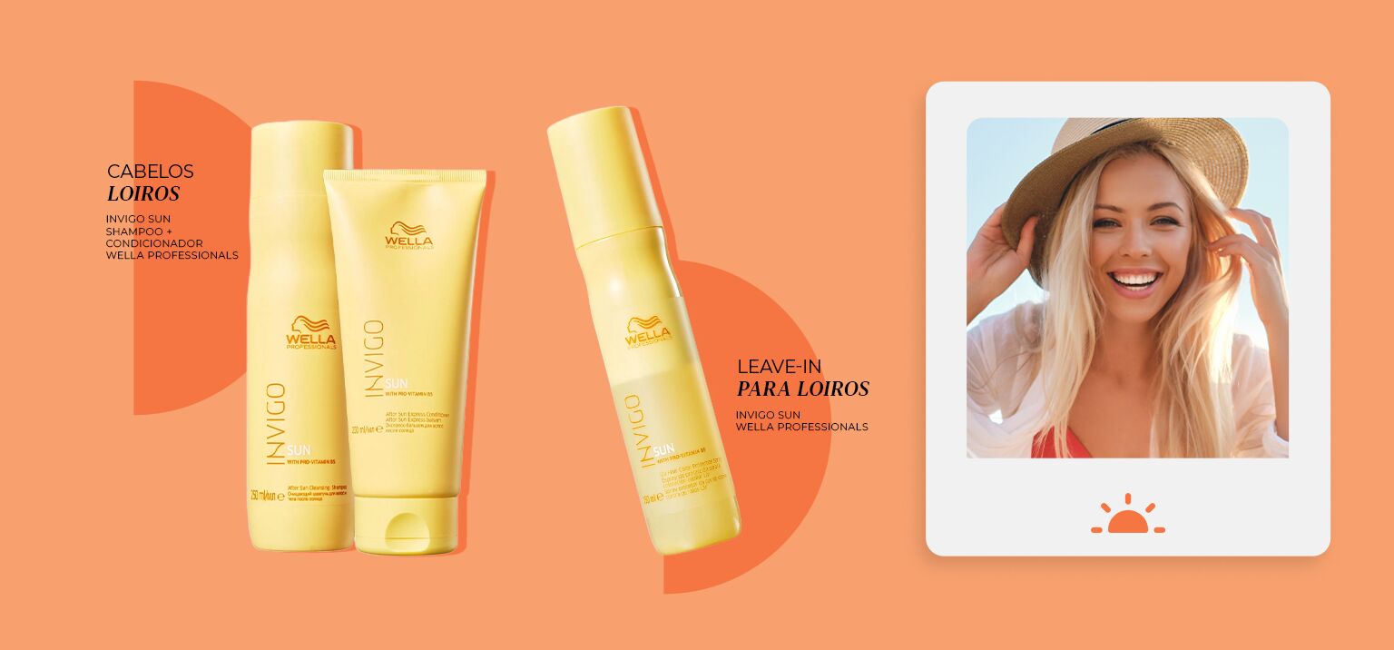 Produtos Wella Invigo para cabelos loiros