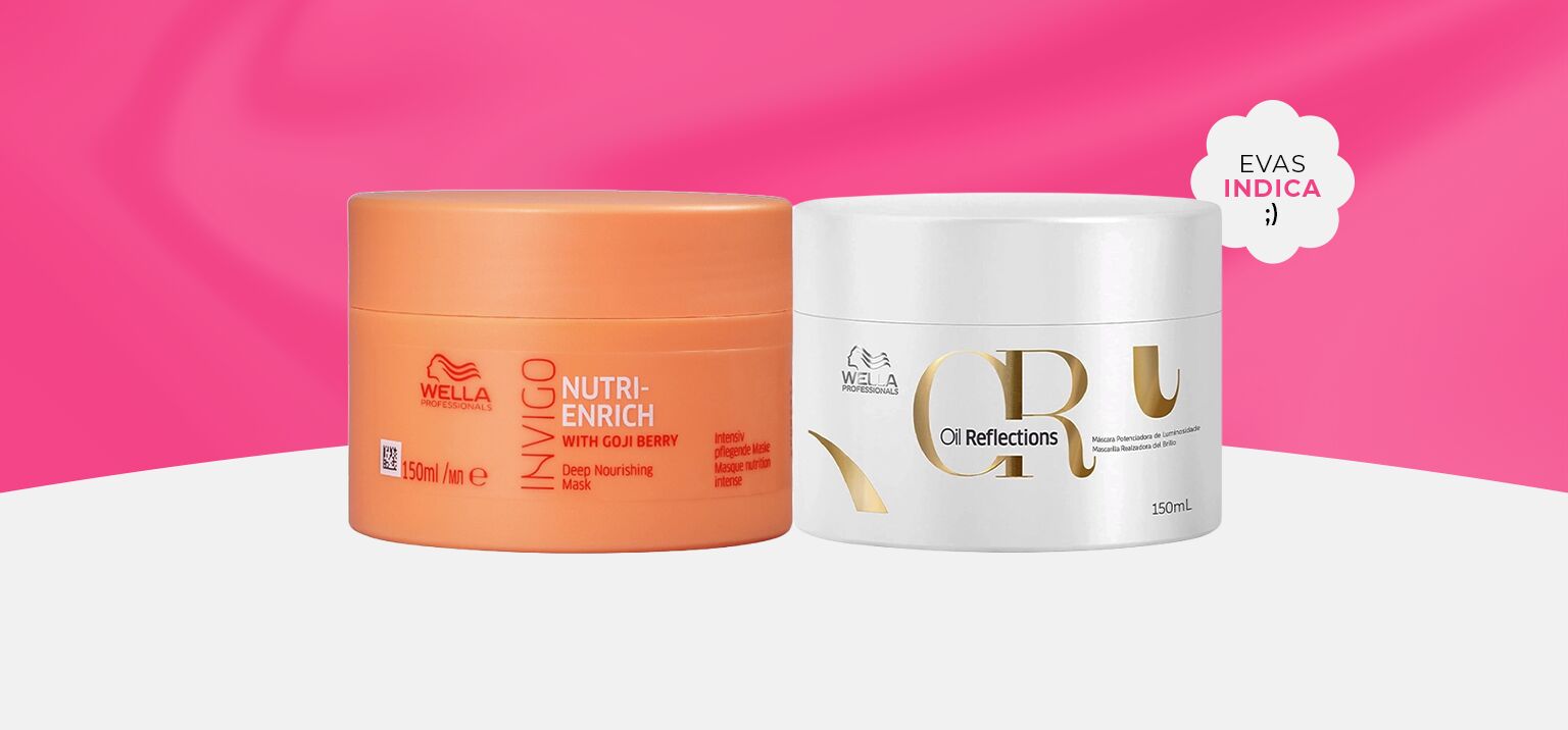Máscaras capilares Wella para nutrição e brilho